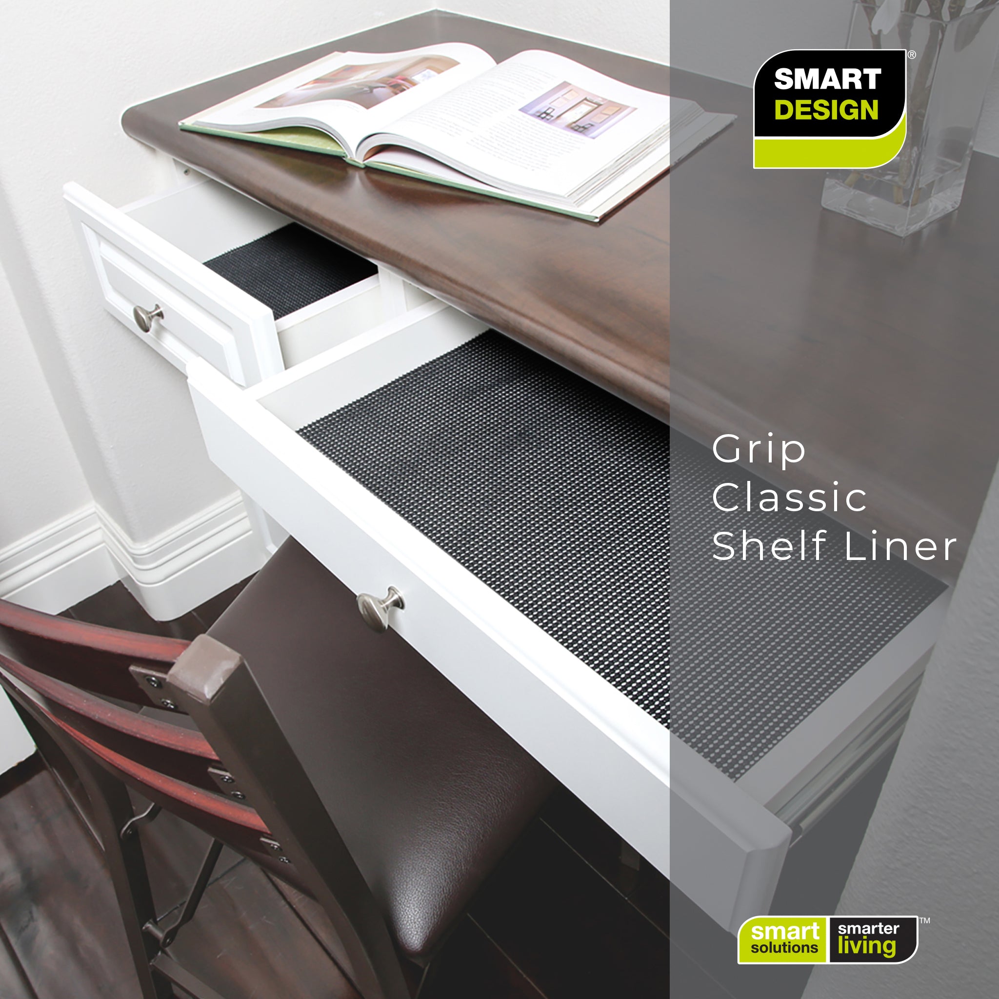 Classic Grip Shelf Liner - 12" x 10'